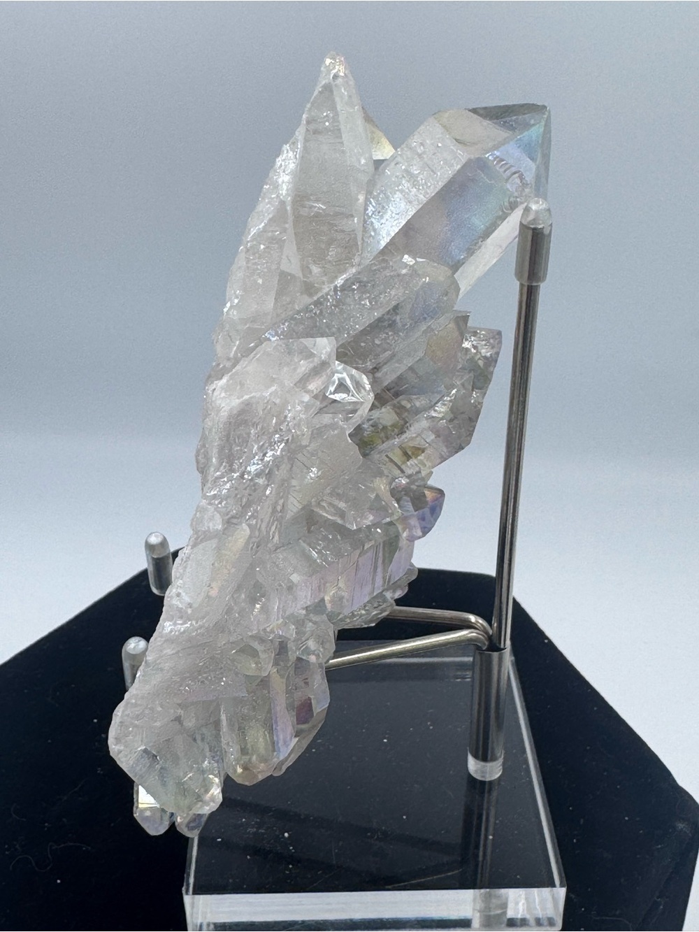Aura Quartz Crystal Cluster - Brazil - Picture 5 of 8